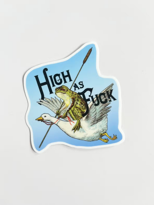 High As Fuck Sticker