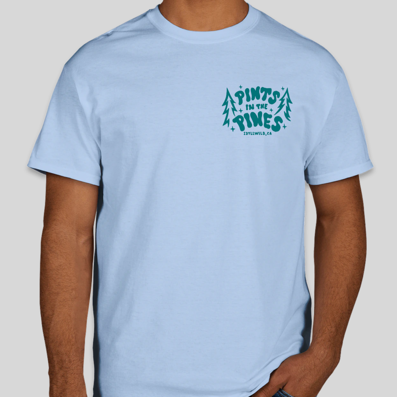 Pints in the Pines Blue T-Shirt