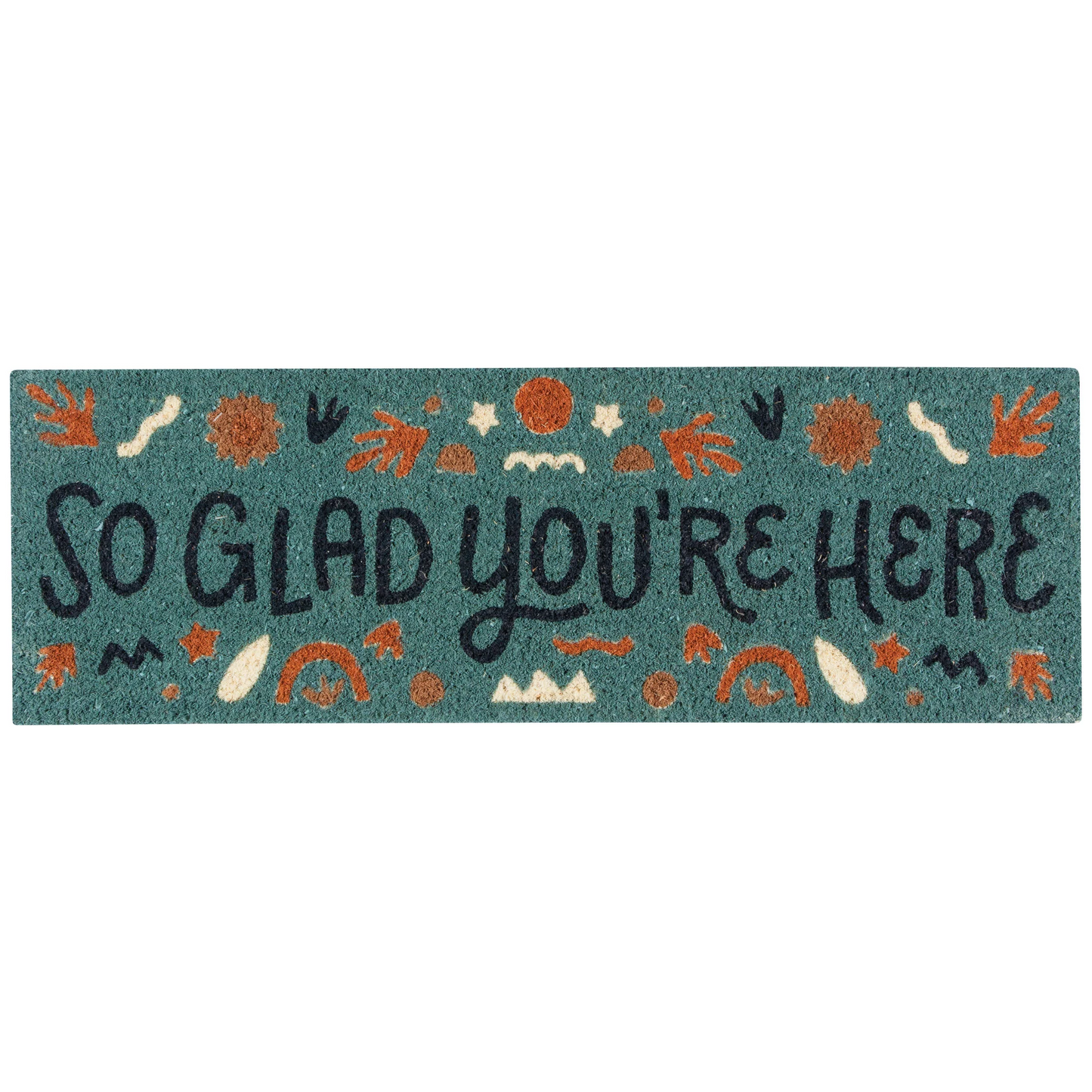 So Glad You Are Here Half Size Demi Doormat