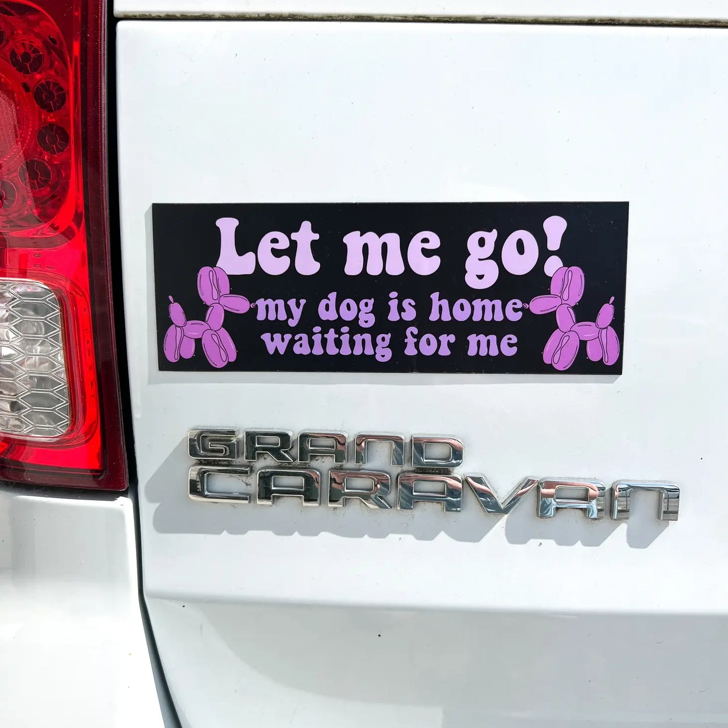 Let Me Go, My Dog Is Home Waiting For Me Magnet
