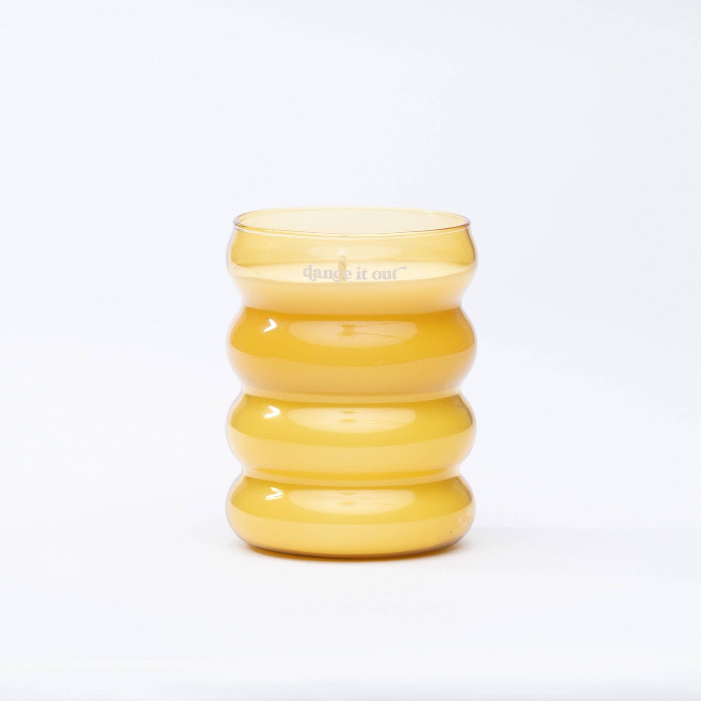 Yellow Dance It Out Wiggle Candle