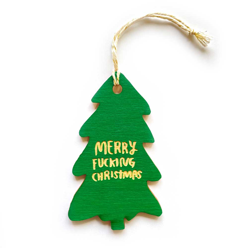 Merry Fucking Christmas Ornament