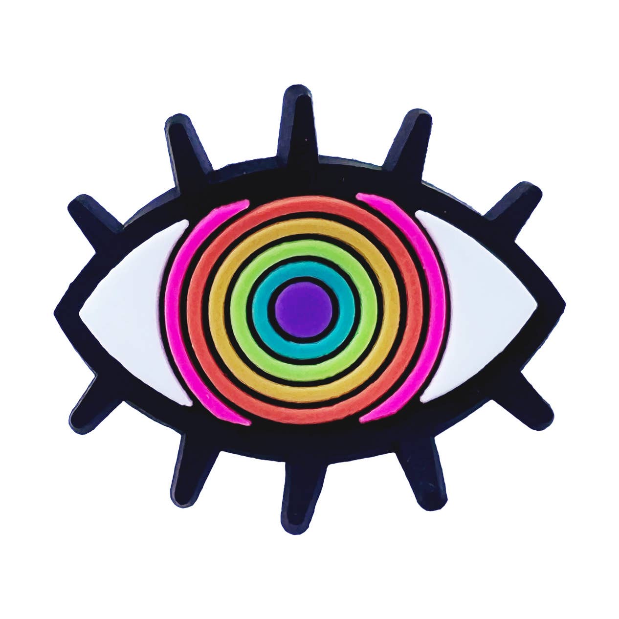 Rainbow Eye Shoe Charm