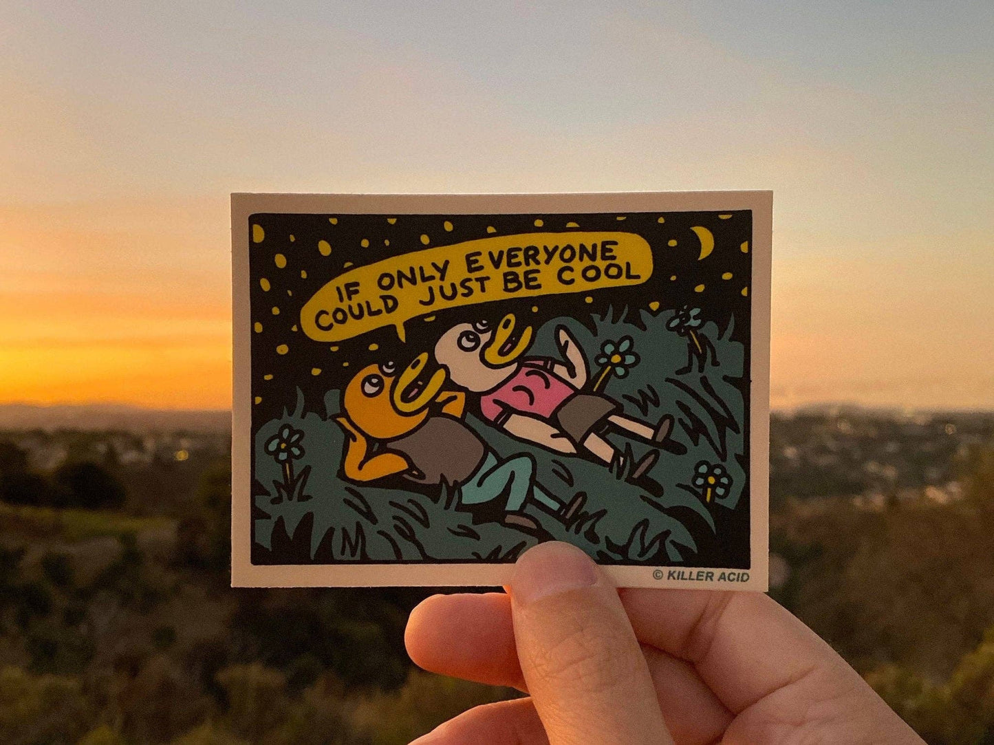 Just Be Cool Sticker