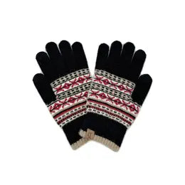 Aztec Knit Touch Gloves