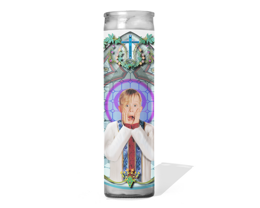 Macaulay Culkin - Home Alone Celebrity Xmas Prayer Candle
