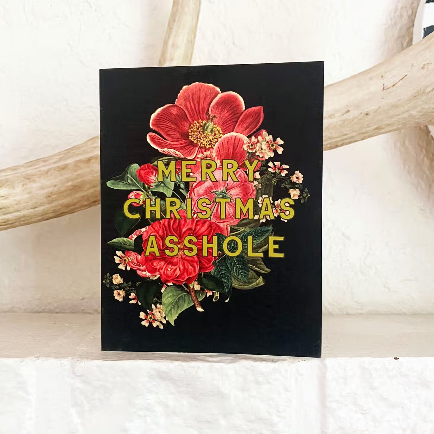 Merry Christmas Asshole Holiday Greeting Card