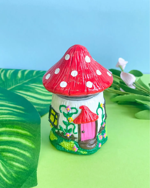 Mushroom House Stash Jar