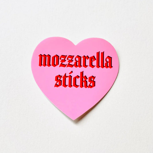 Mozzarella Sticks Heart Sticker
