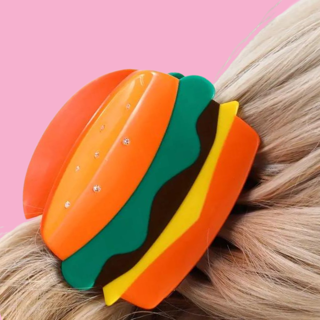 Hamburger Hair Clip