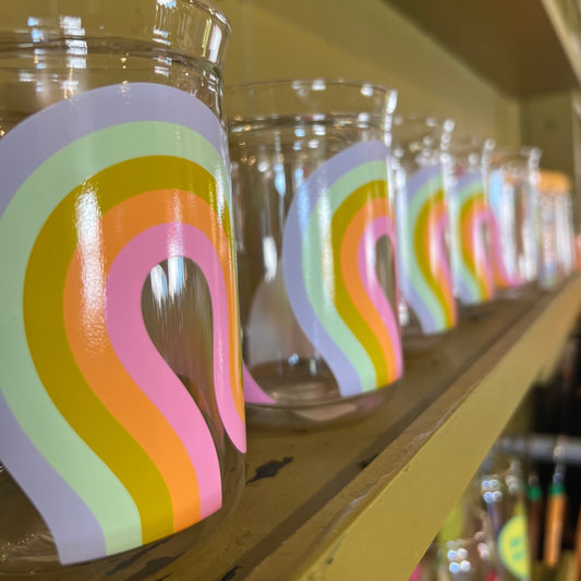 Rainbow Making Waves Element Glass Tumbler