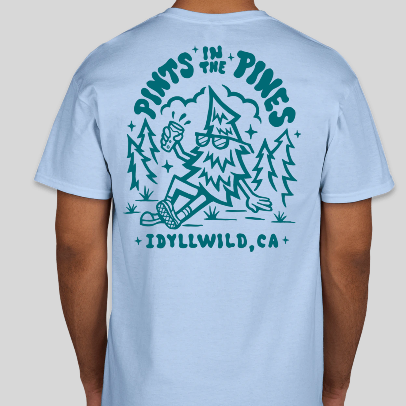 Pints in the Pines Blue T-Shirt