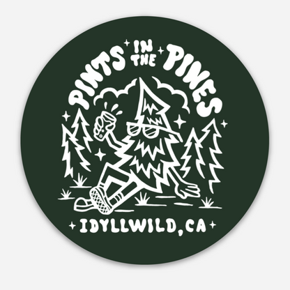 Pints in the Pines Sticker
