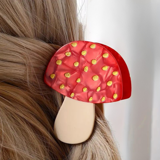 Mushroom Hair Clip