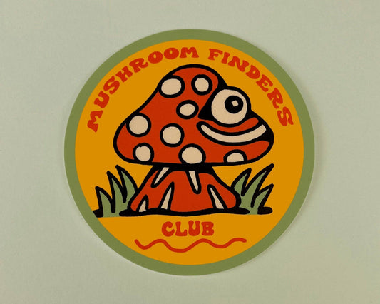 Mushroom Finders Club Sticker