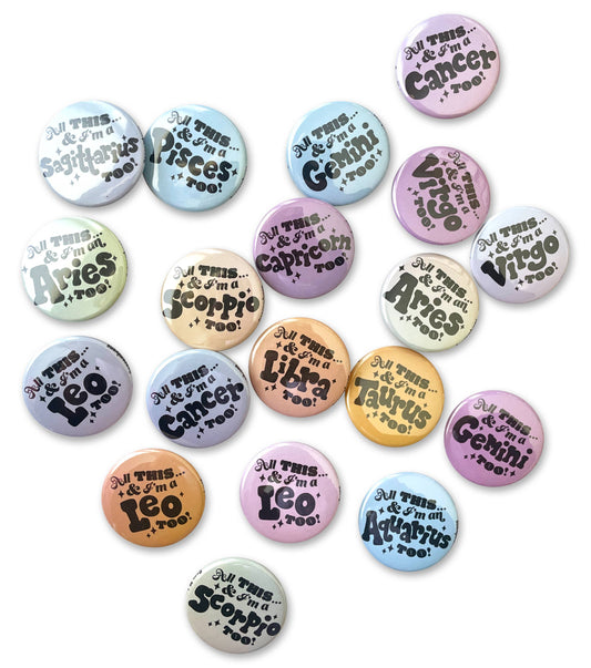 Zodiac Buttons by Sara M. Lyons