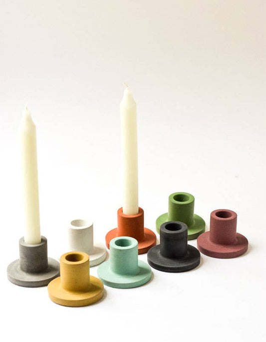 Short Concrete Candle Holder - Variety