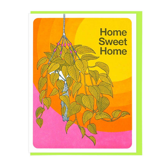 Home Sweet Home Hanging Plant Greeting Card