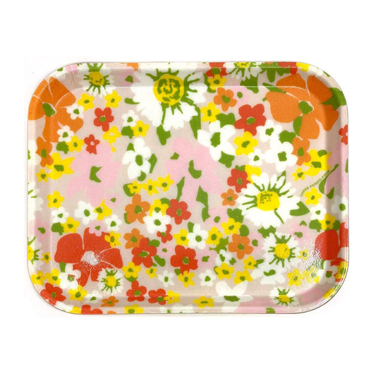 Floral Fiberglass Tray