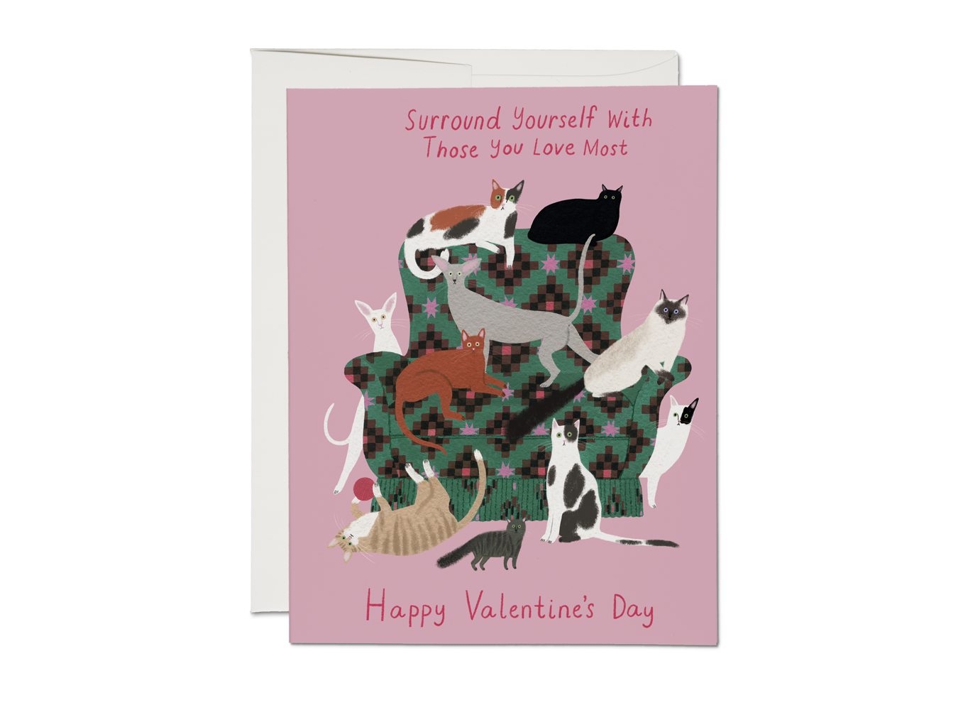 Surround Youself Valentine's Day greeting card