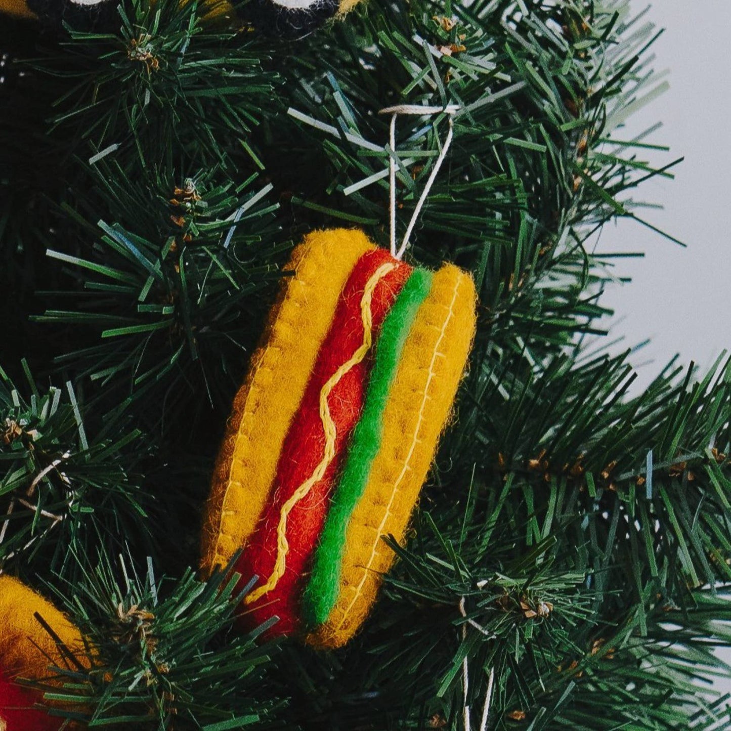 Felt Hot Dog Ornament