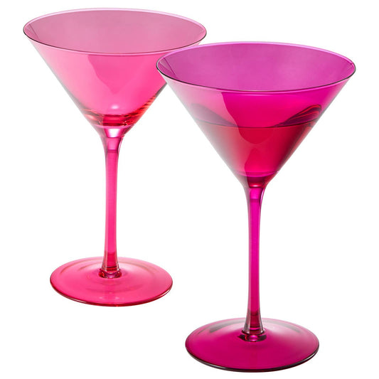 Hot Pink Martini Glasses