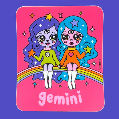 Wokeface Gemini Sticker