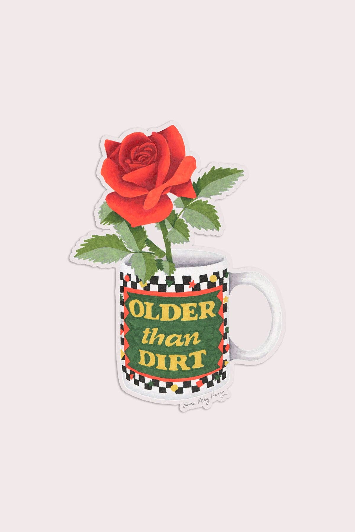 Older Than Dirt Clear Sticker