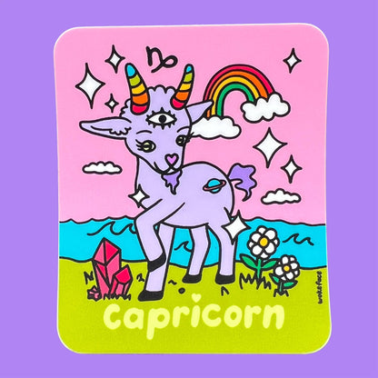 Wokeface Capricorn Sticker