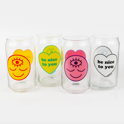 WokeFace Drinking Glasses