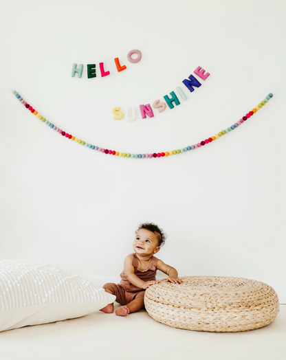 Rainbow Ball Garland