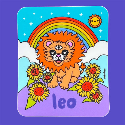 Wokeface Leo Sticker