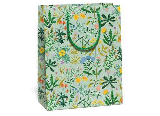 Flowers Growing Wild Green Gift Bag