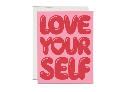 Balloon Typography Love greeting card