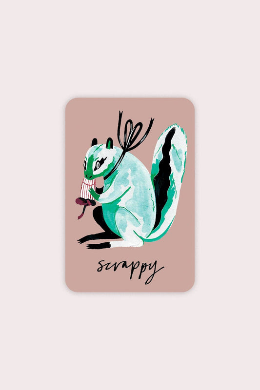 Scrappy Squirrel Sticker