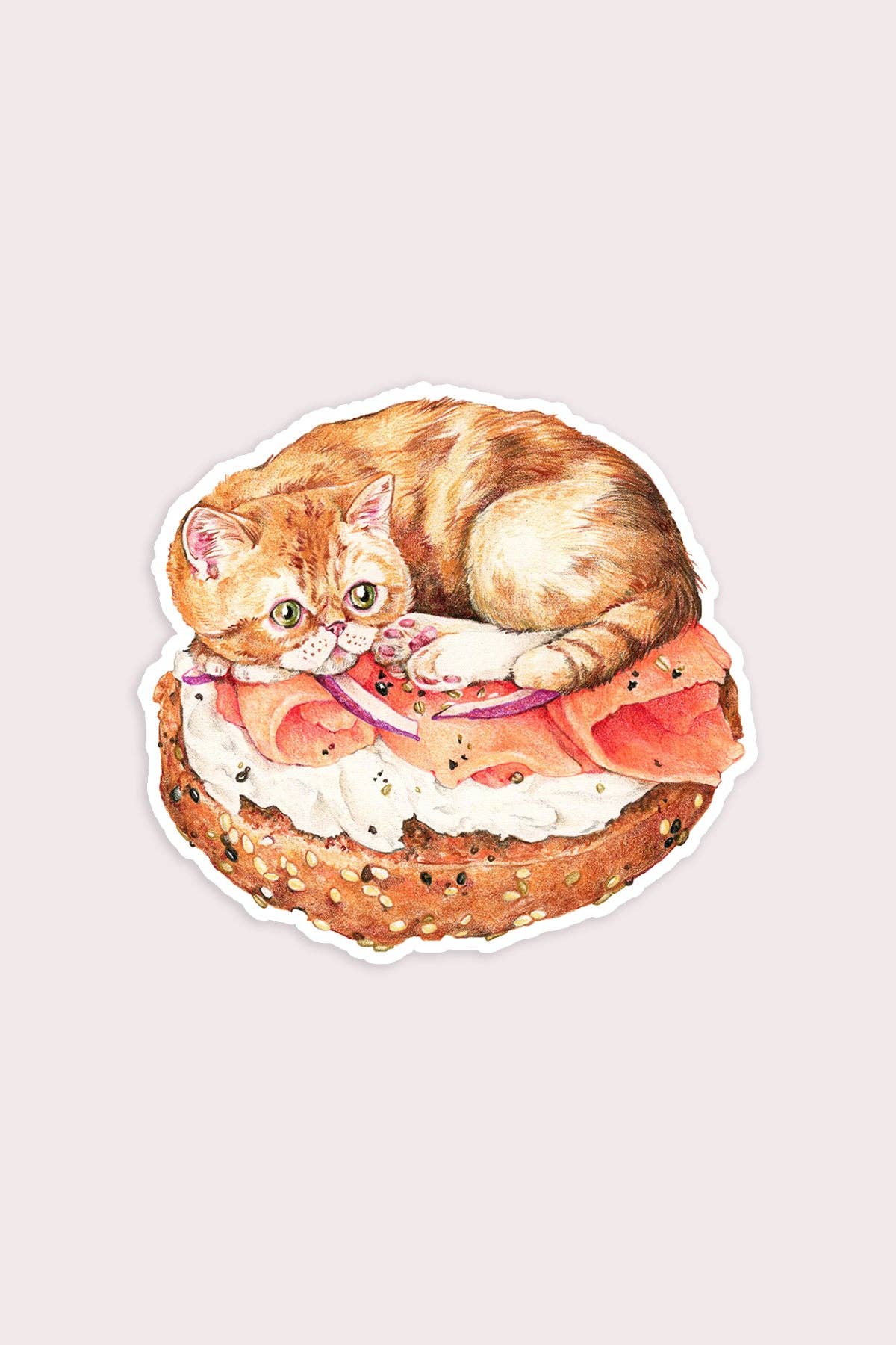 Bagel Cat Sticker