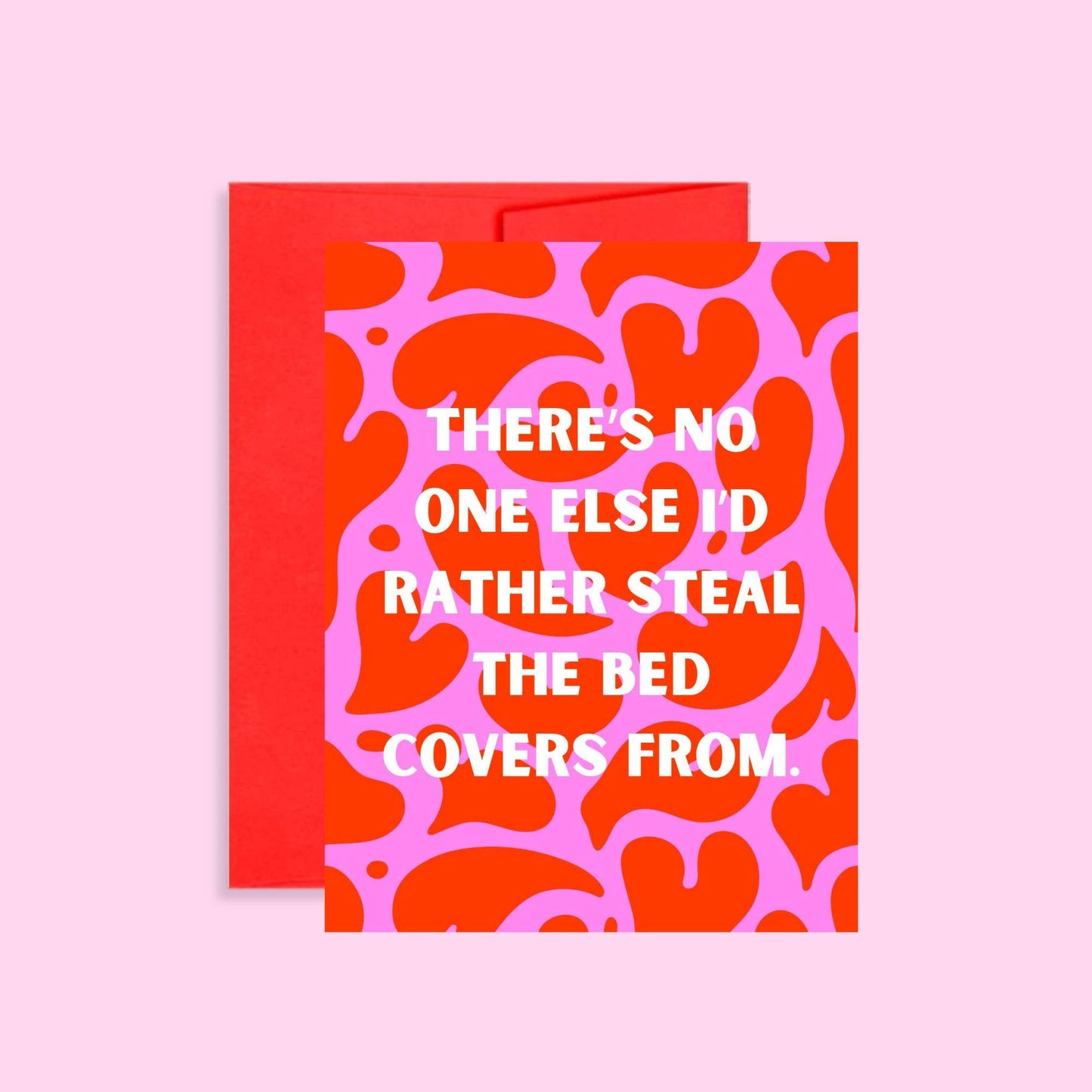 Bed Covers Valentine’s Day Card