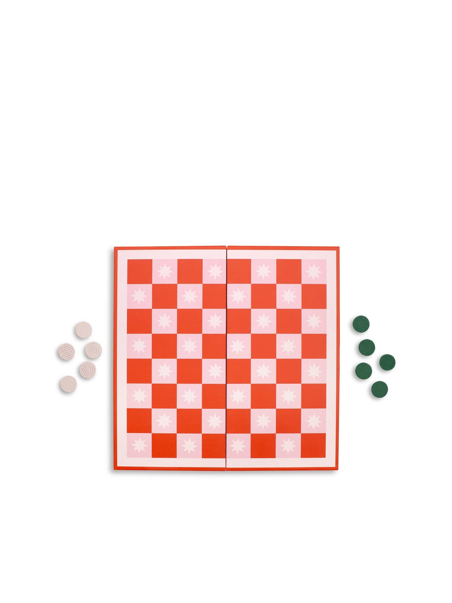Game Night! 2-in-1 Checkers and Backgammon Board
