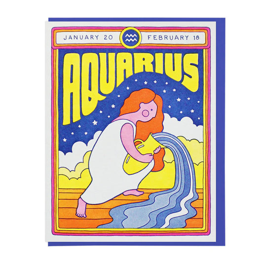 Aquarius Greeting Card