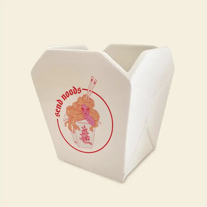 Send Noods Cermanic Take out Planter W/ Plant