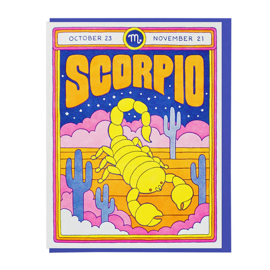 Lucky Horse Astrology - Scorpio Greeting Card
