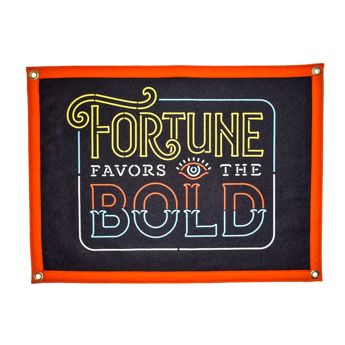 Fortune Favors the Bold Camp Flag