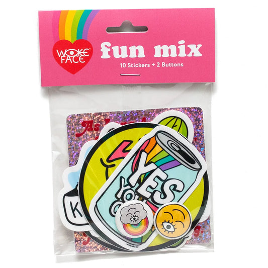 Wokeface Fun Mix Sticker Pack- Mystery